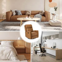 Fauteuil de salon inclinable manuel avec dossier réglable pour un confort optimal