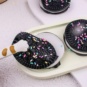 Juguete antiestrés de silicona suave hecho a mano con forma de galleta OREO, juguete sensorial de silicona TPR con forma de galleta y postre, nuevo juguete antiestrés adecuado - Product Image 4