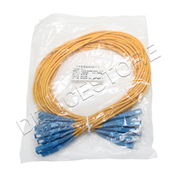 Conector SC Cable de conexión de fibra óptica de modo único SC/PC Cables de puente de fibra óptica
