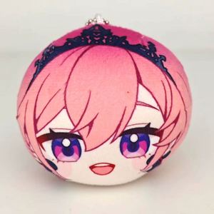 Printing Spheroidal Anime Plush Keychains Squishy Hairy Crystal Velvet Soft Metal Custom Logo Eco-Friendly Keyring - Product Image 2