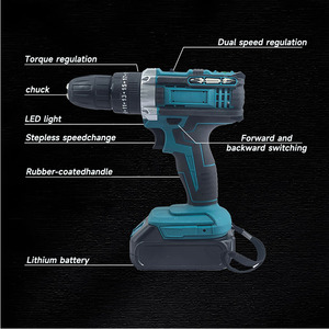 Taladro Inalambrico电钻无绳电钻套装Mit Hammerfunktion，冲击钻机电动工具包 - Product Image 2