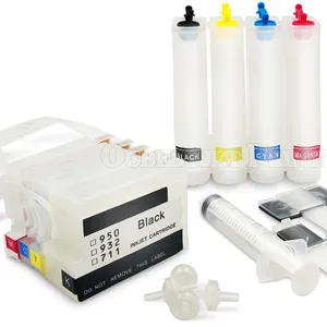 Ocbestjet 711 Continuous Ink Supply System CISS Ink Tank With Resettable Chip 4 Colors For HP Designjet T120 T520