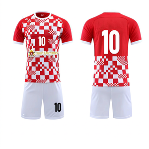 เสื้อฟุตบอลแขนสั้นลายทางระบายอากาศได้ดีแบบสั่งทำพิเศษ - Product Image 1