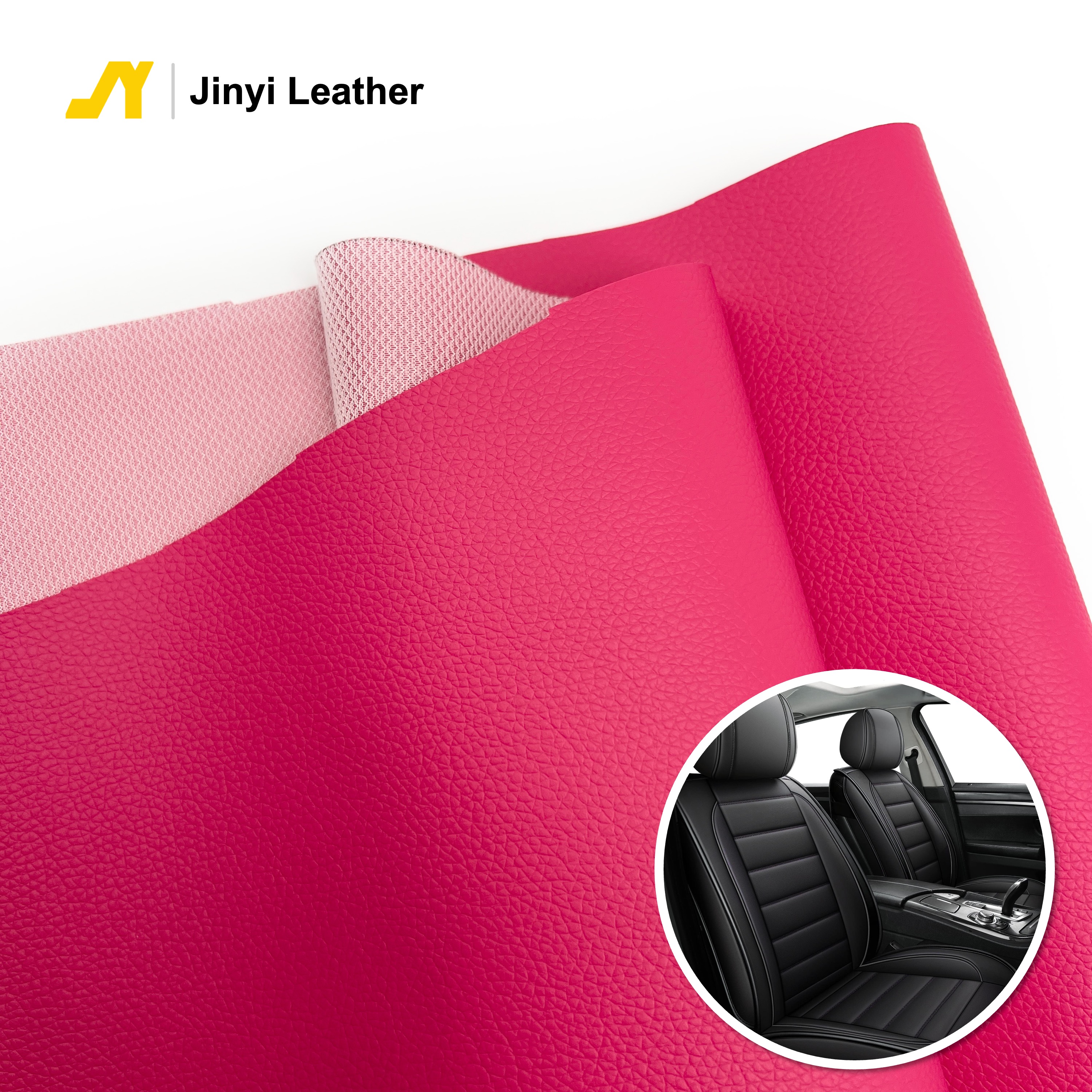 Custom High Quality Elastic Waterproof PVC Synthetic Leather Fabric for Car Chair Sofa Bags Home Textiles-Abrasion-Resistant