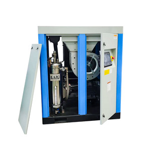 Compresseur d'<span class=keywords><strong>air</strong></span> industriel à moteur, vente chaude usine, alimentation CA 22KW 37KW 7.5KW, type à vis rotatif à connexion directe 55KW, ensembles complets avec sécheur d'<span class=keywords><strong>air</strong></span> - Product Image 3