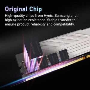 แรม KingBank สำหรับคอมพิวเตอร์เดสก์ท็อป DDR4 8GB 3200MHz CL16 1.35V XMP2.0 โอเวอร์คล็อก พร้อมฮีทซิงค์ สำหรับเล่นเกม/ทำงาน/PS สีเงิน มีสินค้าในสต็อก - Product Image 4