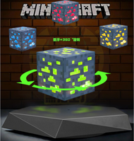 HCNT Factory Mini forma cuadrada caja colorida de levitación magnética para regalo 360 rotación creativa caja flotante botón táctil