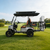 Carrito de Golf con Certificación CE, Porta Bolsas de Golf, 4 Asientos, Batería de Litio de 72V, Motor AC para Campos de Golf