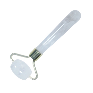 Outil de massage facial Gua Sha à tête unique en résine de jade blanc - Product Image 6