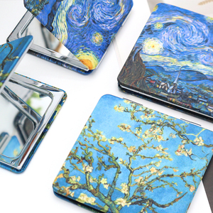 Bảo tàng quà lưu niệm tùy chỉnh Túi gương tác phẩm nghệ thuật Quà Tặng mini trang điểm cầm tay gấp Gương vuông - Product Image 3