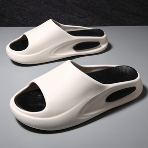 Chanclas de Verano para Hombre, Blancas, con Suela Gruesa Antideslizante, para Playa, con Suela Moldeada por Inyección - Product Image 1