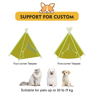 <span class=keywords><strong>Lit</strong></span> pour chat en toile de lin solide, pliable, portable, respirant, pour l'extérieur, tendance 2023 - Product Image 4