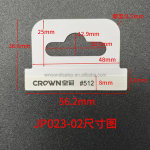 Hot Sale PP Plastic Hole <b>Hook</b> <b>Adhesive</b> Hanging Hole hang Tab Supermarket Self <b>Adhesive</b> Packing Plastic hang Tabs - Product Image 6