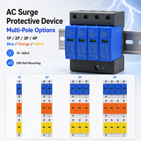 Dispositif de protection contre les surtensions AC professionnel, type 2 à 4 pôles, SPD 275V 40kA, module de protection contre la foudre à haute décharge