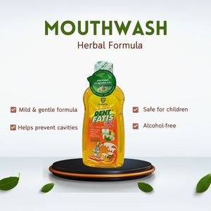 DentFatis Fresh Strawberry Flavor Rafraîchisseur d'haleine sans alcool Rince-bouche pour enfants Blanchiment des dents et santé bucco-dentaire Taille régulière - Product Image 6