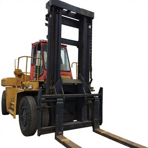 Chariot élévateur diesel Mitsubishi d'occasion de 30 tonnes, fabriqué au Japon, avec mât à deux étages et adapté aux terrains accidentés, à vendre - Product Image 1