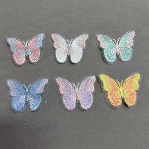 ZSY Export Parche Bordado de Mariposa de Alta Calidad para Computadora, Personalizable, con <span class=keywords><strong>Agujeros</strong></span> para Apliques - Product Image 2