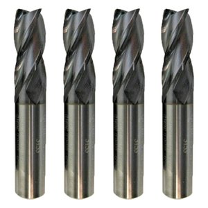 Fraise à bout carré en carbure monobloc <span class=keywords><strong>GUHRING</strong></span>, 1/2\" x 1/2\" x 1\", 4 cannelures, revêtement Firex, qualité allemande - Product Image 1