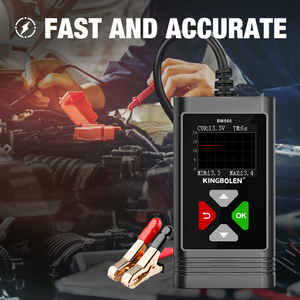 Kingbolen BM560 6V 12V <b>24V</b> Car <b>Battery</b> Tester 100-2000CCA Bi-directional Control Auto Cranking and Charging <b>Battery</b> Analyzer - Product Image 5