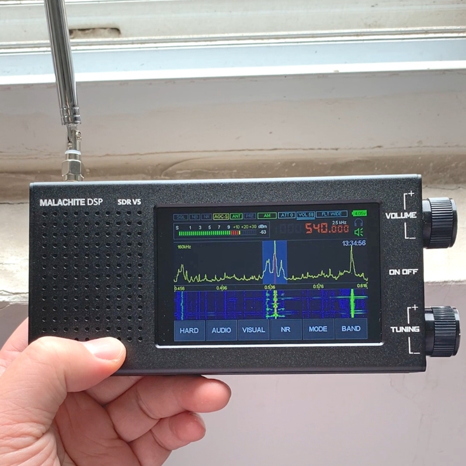 MALACHITE DSP SDR V5 美品　sdr dspラジオ Malachite DSP SDRラジオ受信機V5CNCアルミニウムシェル、1.10d
