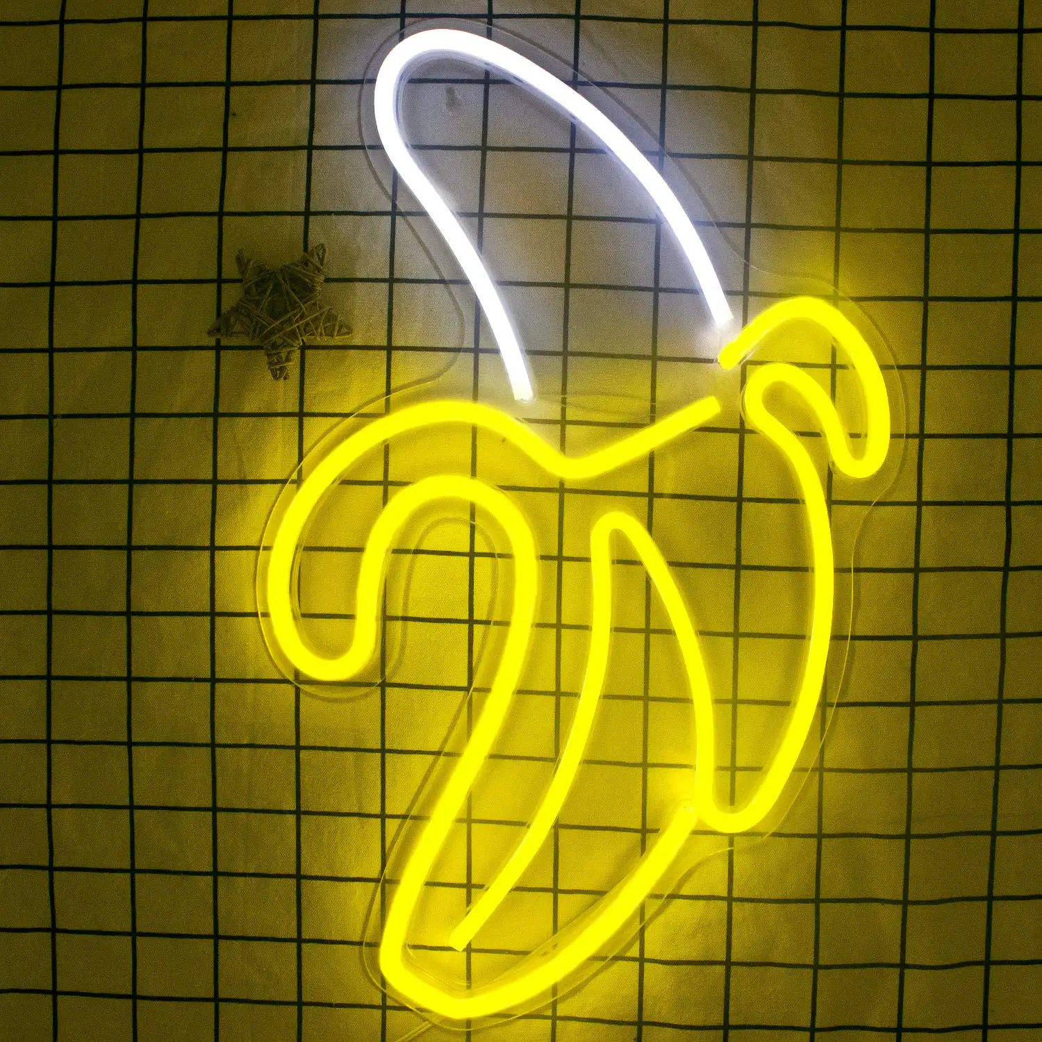 Banaan Vormige Helder Licht Nieuwe Ontwerp Led Neon Muur Teken Decoratieve Usb Lichten
