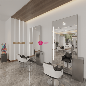 Yicheng Beauty miroir de luxe au sol <span class=keywords><strong>suspendu</strong></span> grand miroir miroir facile <span class=keywords><strong>à</strong></span> nettoyer miroir de Salon de coiffure <span class=keywords><strong>à</strong></span> vendre - Product Image 3