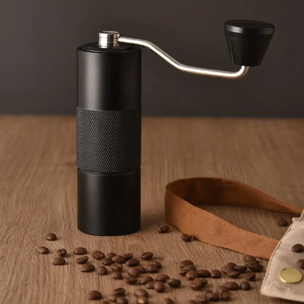 Hot Sale Black Color Aluminum Coffee Maker Machine Best Hand Coffee Grinder Manual Coffee Grinder