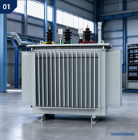 Transformador de Distribución Eléctrica Trifásico de 10kV 400V 400kVA, Sumergido en Aceite, 50Hz 60Hz, Refrigeración ONAN/ONAF