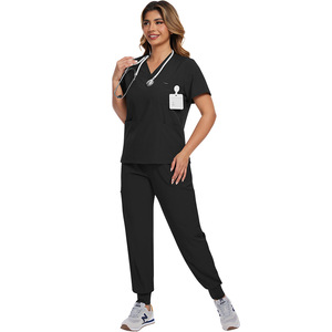 Uniformes de Enfermería Tejidos Elásticos en 2 Direcciones con Bolsillos Ocultos - Diseño Ergonómico para Trabajadores de la Salud - Product Image 4