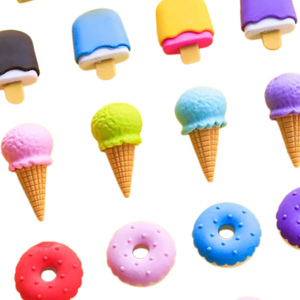 Yaratıcı Kırtasiye Kalem Silgileri Donut ve Dondurma Şekilleri Toptan Promosyon Hediyeleri için Okul Malzemeleri - Product Image 2
