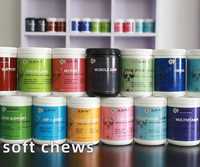 Suppléments nutritionnels probiotiques pour animaux de compagnie avec probiotiques et enzymes pour soutenir la digestion dans les produits à mâcher mous OEM/ODM pour chiens