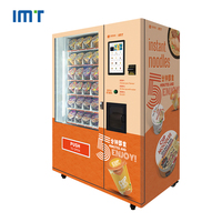 Distributeur automatique intelligent 24h/24 de nouilles instantanées avec paiement par code QR, machine distributrice de nourriture chaude