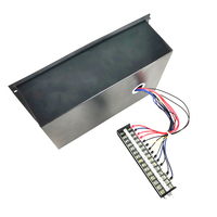 335*200mm 4KRPM 10Bar Noir Marine Boat Instrument Engine Gauge Panel IP67 Étanche 316L Acier inoxydable