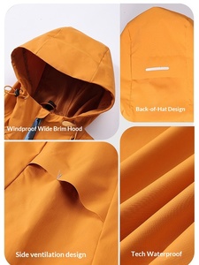 เสื้อแจ็คเก็ตแบบมีฮู้ดสำหรับกิจกรรมกลางแจ้ง รุ่น Unisex Plus Size 3 1 ผ้า Soft Shell กันน้ำ กันลม ซับในขนแกะ เหมาะสำหรับเดินป่า เล่นสกี ฤดูหนาว สามารถถอดฮู้ดได้ - Product Image 5