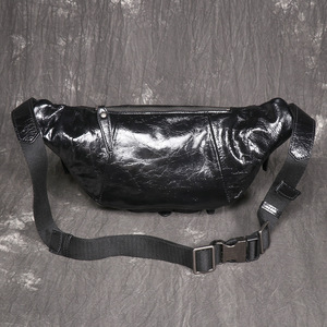 Riñonera de Cuero Negra al por Mayor para Hombre y Mujer, Bolsa de Cintura Multibolsillos a la Moda para Viajes, Deportes, Senderismo, Ciclismo - Product Image 3