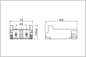 JST BD ขั้วต่อสายไฟพิทช์3.5มม. สำหรับหัวฉีดน้ำมันรถสามล้อไฟฟ้าเซ็นเซอร์เปลวไฟและจอแสดงผลแสงไฟ LCD - Product Image 3