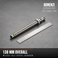 Capteur de proximité inductif Domenzi 500 Bar M12 PNP NO 138 mm à filetage intégral pour détection de cylindre à longue course