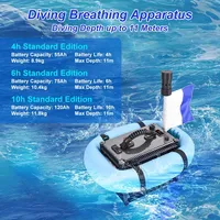 SD-300 Portable Rechargeable Plongée sous-marine Narguilé Machine 11m Système de respiration sous-marine Ventilateur d'air étanche