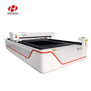 HGTECH 1325 Series Cuero no metálico Papel de madera Plástico CO2 Cortador láser Grabador 300W 500W Máquina de corte por láser para acrílico