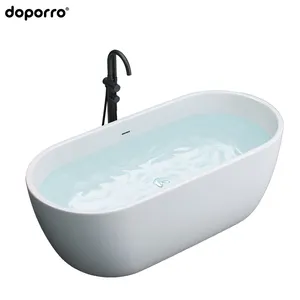 Baignoire autoportante en acrylique, baignoire exquise pour adultes, salle de bains