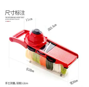 Slicer Vegetable Cutter With Stainless Steel Blade Manual Potato Peeler Carrot Grater Dicer