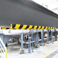RONGHE Bande de coin industrielle en forme de L anti-collision en mousse polyuréthane PU personnalisée pour garage parking jaune noir