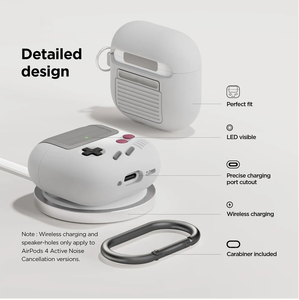 ฝาครอบหูฟังซิลิโคนพร้อมพวงกุญแจเกมคอนโซลเคส Gamepad กันฝุ่นสำหรับ <span class=keywords><strong>airpods</strong></span> 4อุปกรณ์เสริม - Product Image 4