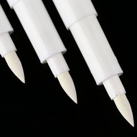 Vente d'usine divers Mini colorants alimentaires largement utilisés marqueurs comestibles cadeau 6mm stylo de peinture noir plat effaçable à sec et effaçable à l'eau double pointes