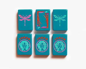 <span class=keywords><strong>Jeu</strong></span> <span class=keywords><strong>de</strong></span> Mahjong <span class=keywords><strong>de</strong></span> luxe américain personnalisé en usine, 160 tuiles en acrylique, tuiles <span class=keywords><strong>de</strong></span> Mahjong bleu carmin avec table <span class=keywords><strong>de</strong></span> <span class=keywords><strong>jeu</strong></span> portable - Product Image 2