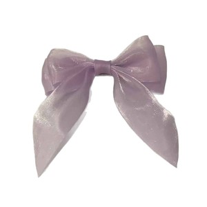 Pinza para el cabello con lazo de satén perlado de estilo japonés y coreano de alta gama, horquilla larga con cinta en la parte posterior de la cabeza, elegante. - Product Image 5