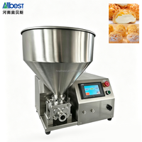 Inyector Automático de Crema, Mermelada y Relleno para Pasteles y Pan, de Acero Inoxidable de Grado Alimenticio, 500w, 220v, de Sobremesa, para Panadería, 10l, 20l