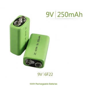 220mAh 300mAh 280mAh 150mAh 160mAh 170mAh 180mAh 120mAh 6F22 9V 니켈수소 배터리 9볼트 충전식 배터리 250mAh 200mAh - Product Image 4