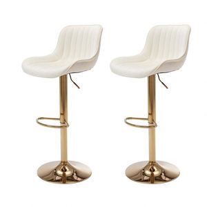 Tabourets <span class=keywords><strong>de</strong></span> <span class=keywords><strong>bar</strong></span> modernes et bon marché, rembourrés, minimalistes, pivotants et réglables, avec pieds dorés, pour <span class=keywords><strong>bar</strong></span>, cuisine, salle à manger, café, club, maison - Product Image 1