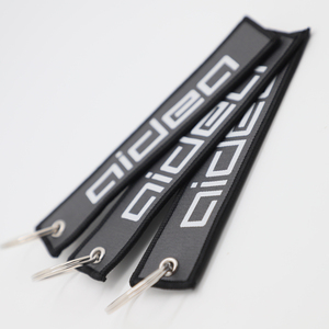 Porte-clés personnalisés en tissu doux, écologiques et durables, imprimés numériquement, avec logo personnalisé, porte-clés d'aviateur, compagnie aérienne - Product Image 6